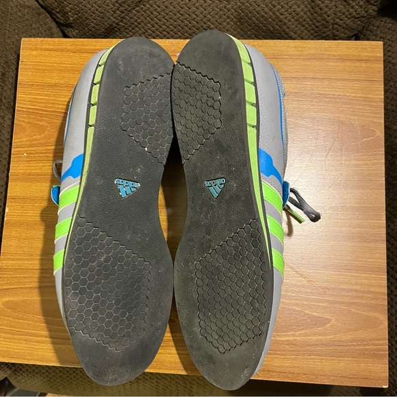 ADIDAS Powerlift Shoes Size 13/ Gray Blue Green - Picture 4 of 4